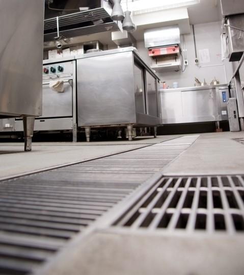 Restaurant kitchen drain