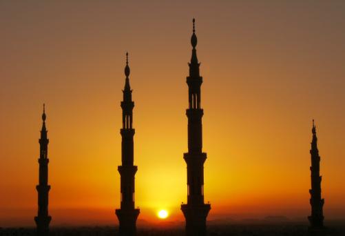 Sunset in Medina, Saudi Arabia