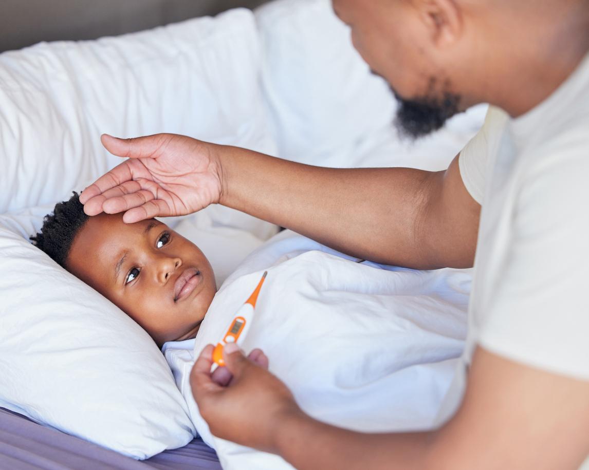 sick child flu