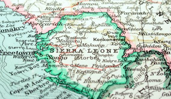 Sierra Leone map