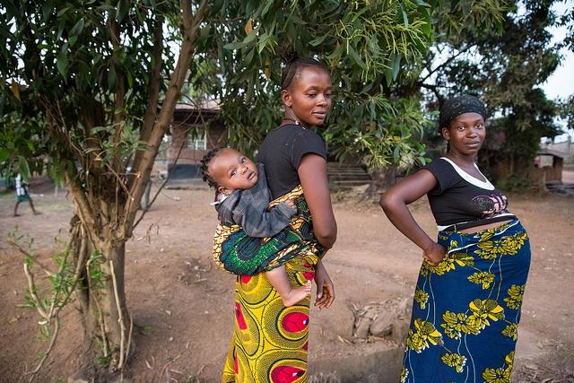Women with baby in Sierra Leone