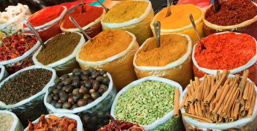 Spices at open-air market