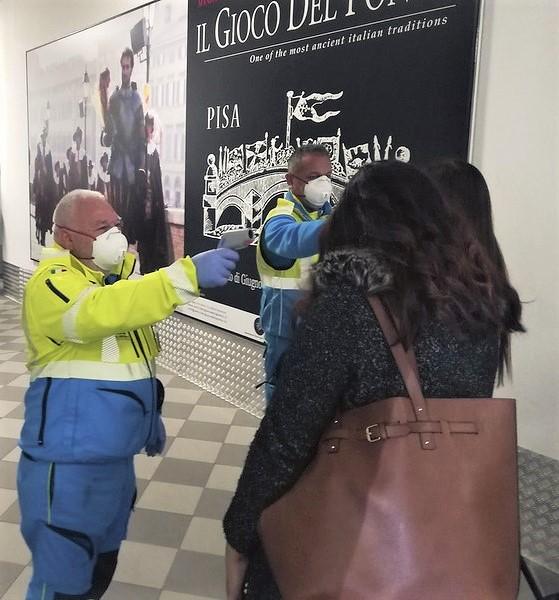 Temperature screening in Italy