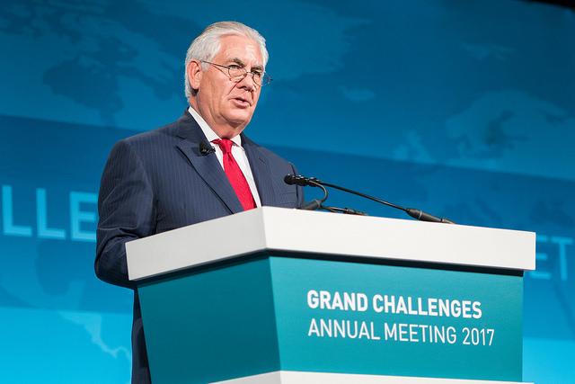 Tillerson at Grand Challenges