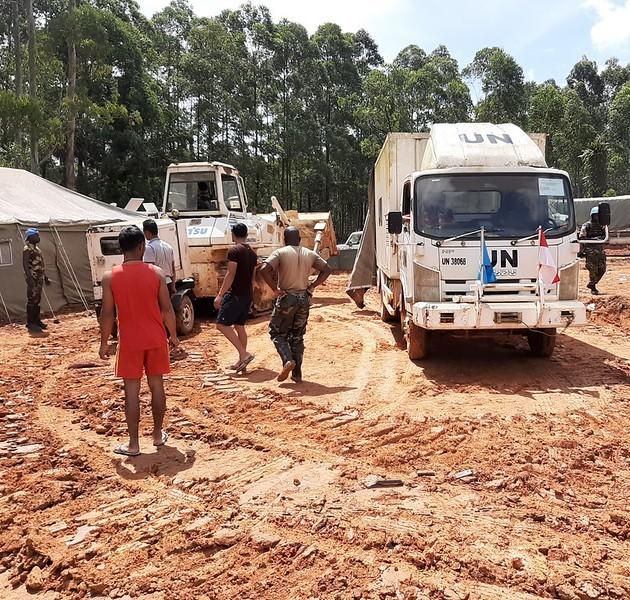 UN trucks in North Kivu province, DR Congo
