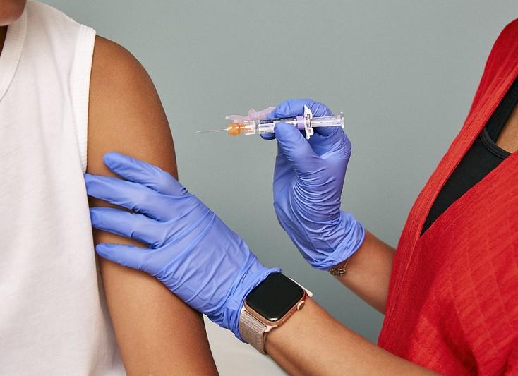 Vaccine in arm