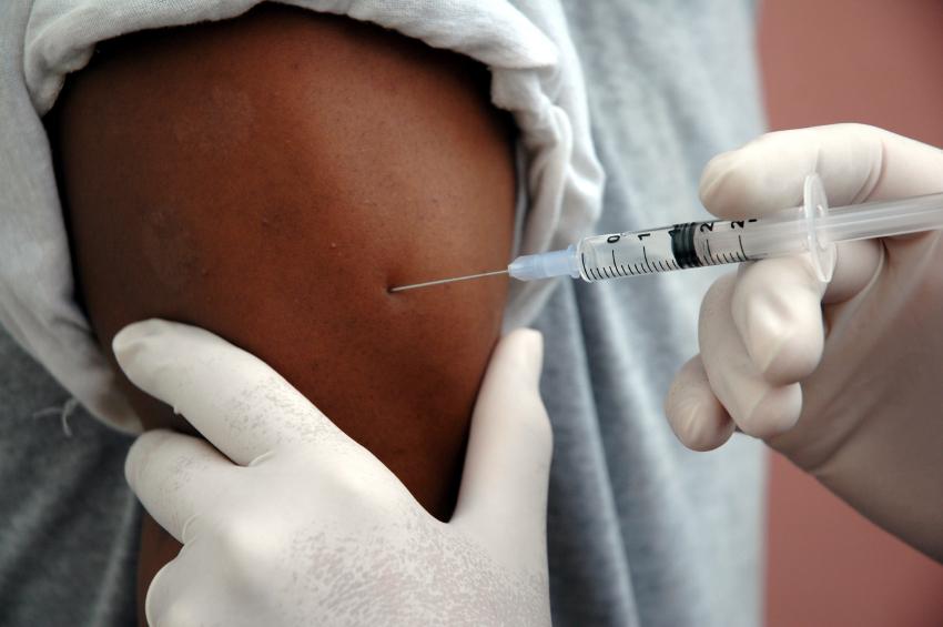 Vaccine in arm