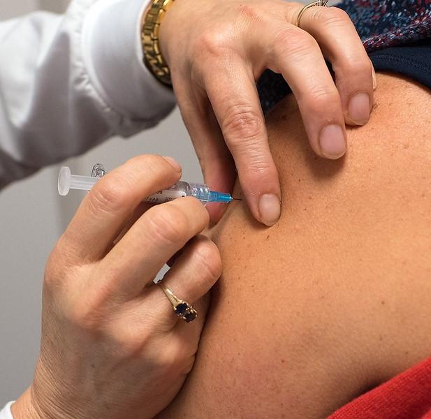 Vaccine in arm