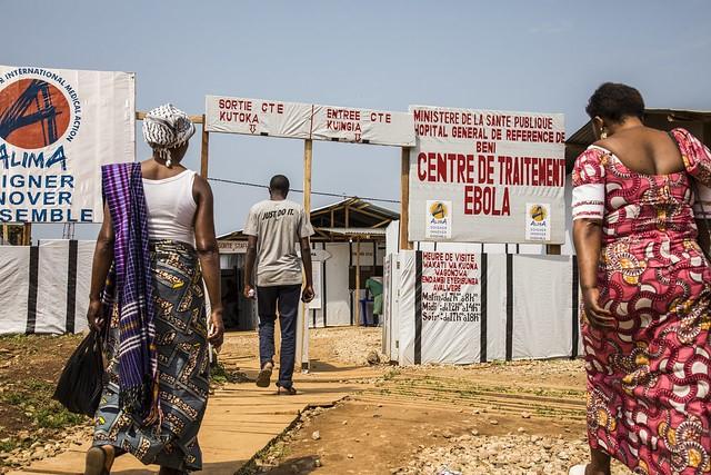 Ebola treatment center visitors