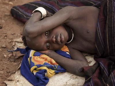Child ill with malaria