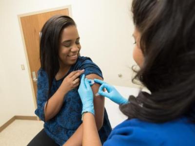Bandaid after flu vaccination