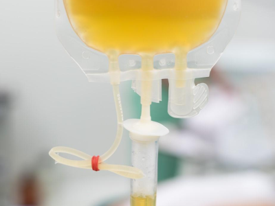Convalescent plasma drip