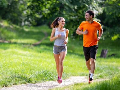 couple jogging