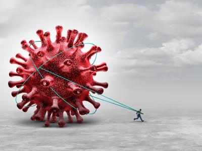 Long-COVID patient dragging giant virus