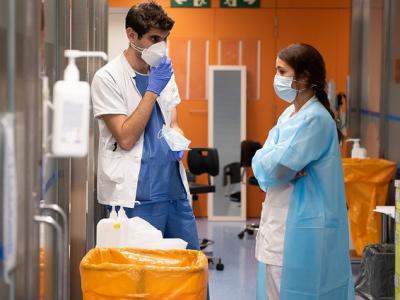 hospital workers