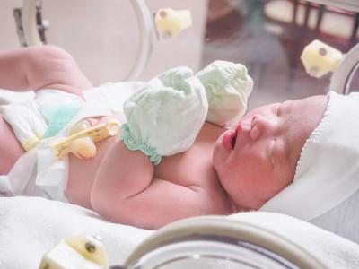 Baby in hospital