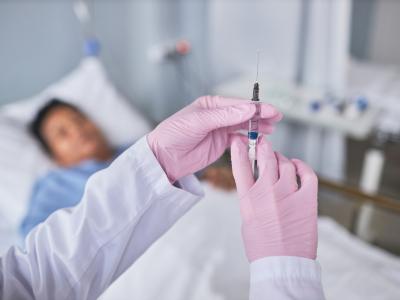 Child in hospital bed 