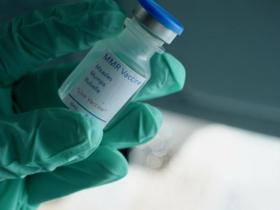 MMR vaccine vial 