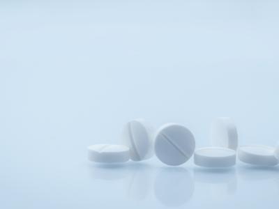 row of white pills