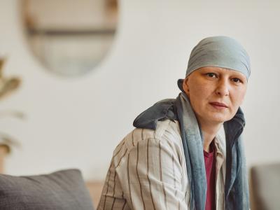 Woman with cancer