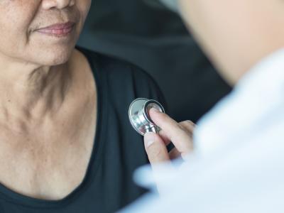 Woman with stethoscope