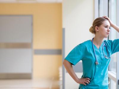 doctor looking tired