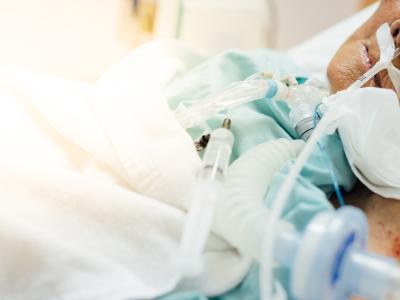 Elderly intubated patient