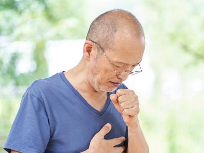 Man with cough