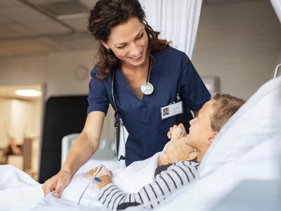 nurse and child