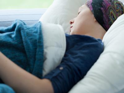 Cancer patient sleeping