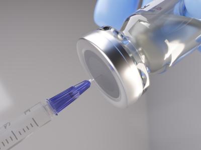 syringe and vial