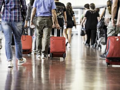 Airport travelers