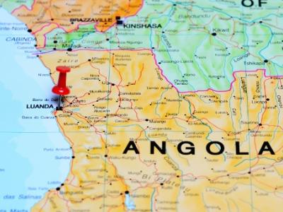 Angola DRC map