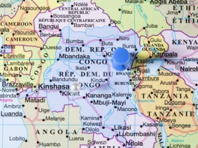 Angola DRC map