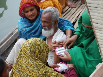 Offering antibiotics in Bangladesh
