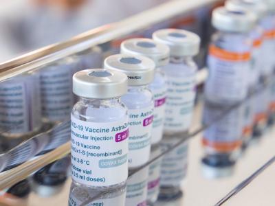AstraZeneca COVID vaccine vials