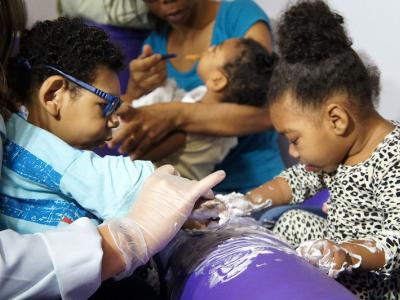 Zika babies with microcephaly