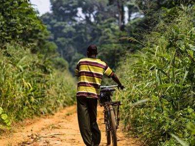 Bicycle remote DRC jungle