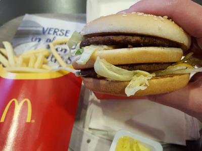 Big Mac hamburger and french fries