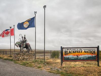 Blackfeet Nation welcome sign