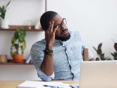 businessman brain fog