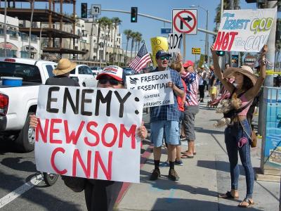 California pandemic protesters