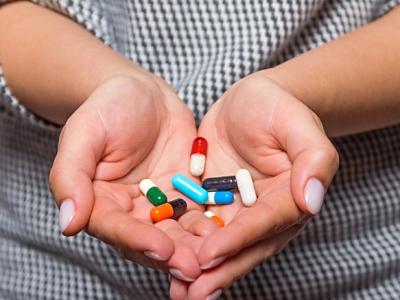 Capsules in hands