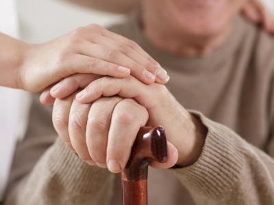 caregiver hands