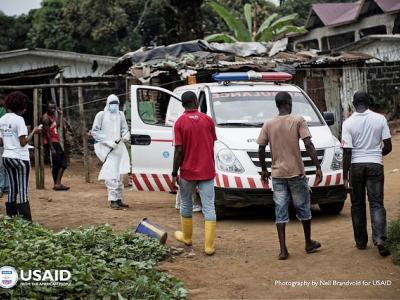Ebola investigators in West Africa