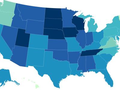 CDC US COVID-19 case map