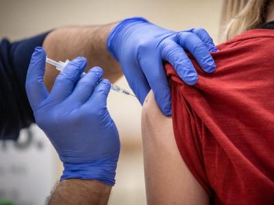 COVID-19 vaccine in arm
