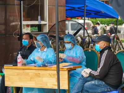 COVID response team in Hanoi, Vietnam