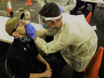 COVID-19 nasal swabbing