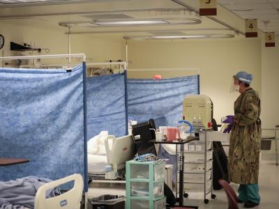 Multiple-bed COVID ward